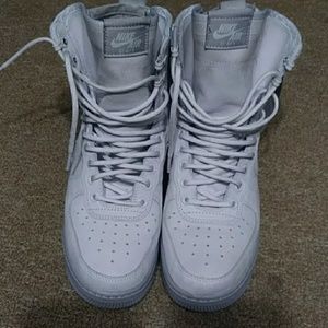 Grey Hightop strapped Airforce 1